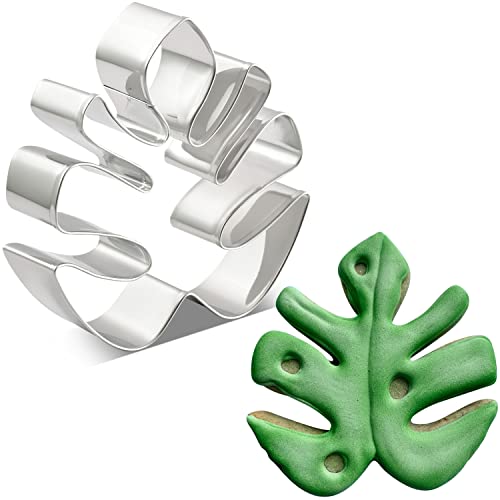 KENIAO Emporte-pièce Feuille Tropicale - 8,7 x 9,2 cm - Acier Inoxydable Cover