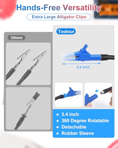 Image of Helping Hands Soldering Tool with 6X /3X Magnifying Glass LED Light - Magnetic Third Hand for Electronics Repair,Jewelry Making,Hobby DIY Projects - Adjustable Alligator Clips & Heavy Duty Base