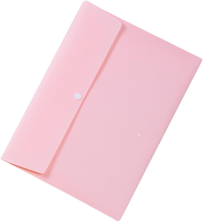 10pc PP File Folders with Button Closure Letter Size Briefcase