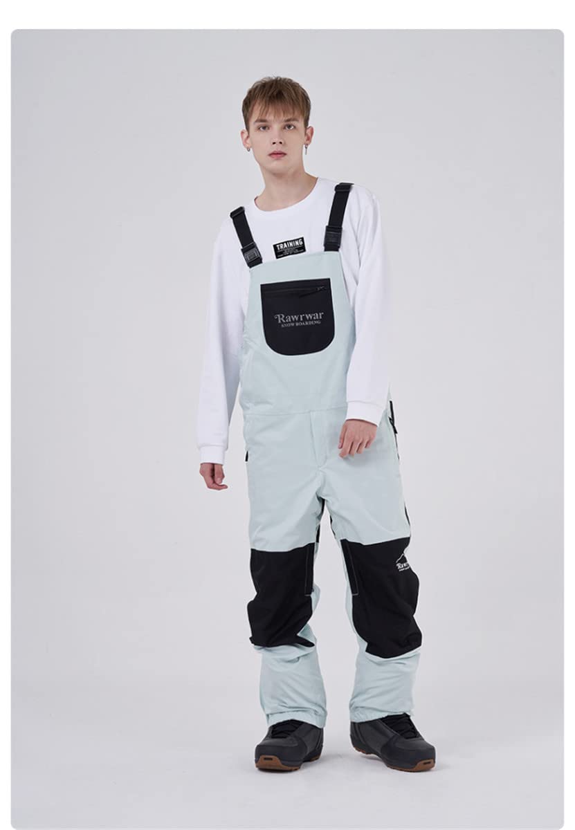 JELEUON Women Men Snow Bibs Pant One Piece Adjustable Waterproof and Windproof Ski Pant Snowboard Overallsfor Snow Sports