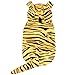 DELIFUR Halloween Dog Tiger Costumes for Cat Small Dogs and Medium Dogs Pet Cosplay Tiger Costume Pet Hoodie Coat Pet Winter Warm Apparel (Small)