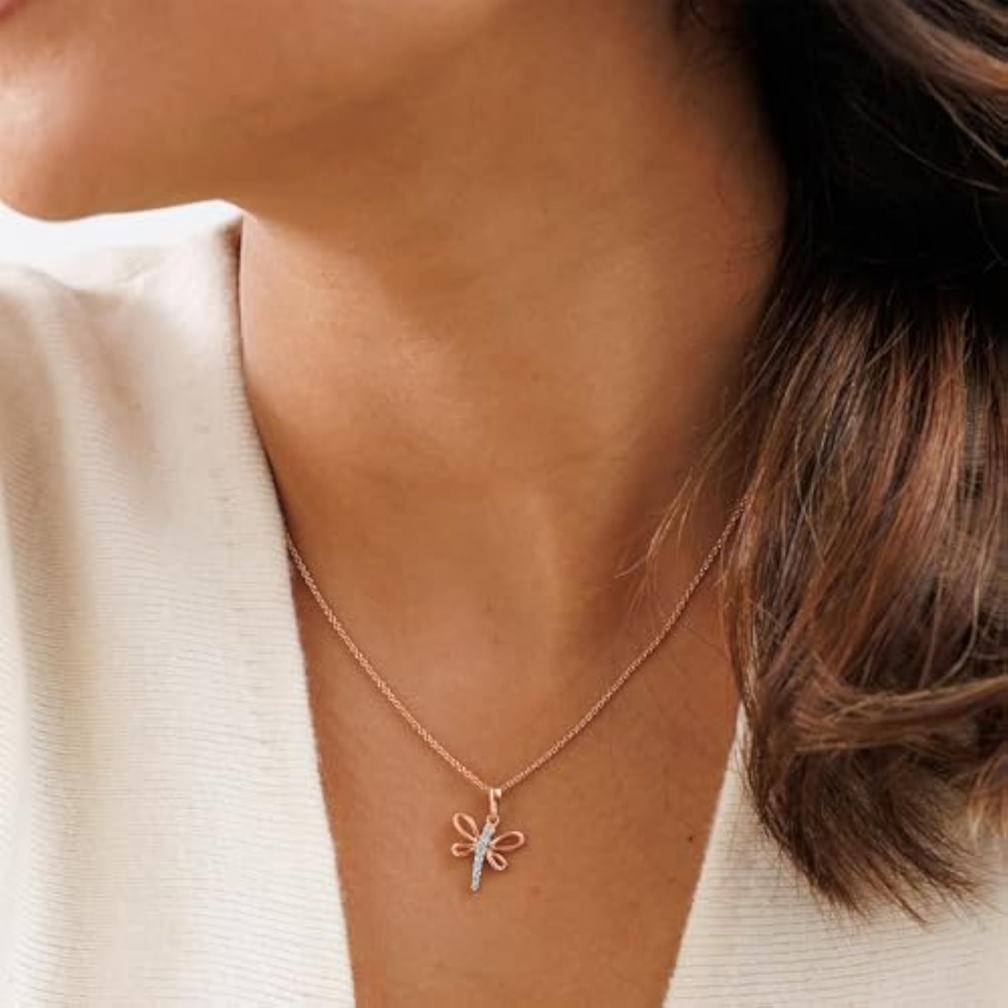 Women's Lab Grown Diamond Pendant in 925 Sterling Silver