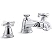 Kohler T13140-3B-BN K-T13140-3B-BN Pinstripe Deck-Mount High-Flow Bath Faucet Trim with Cross Handles, Valve Not Included, Vibrant Brushed Nickel, 4.13 x 8.00 x 7.25 inches