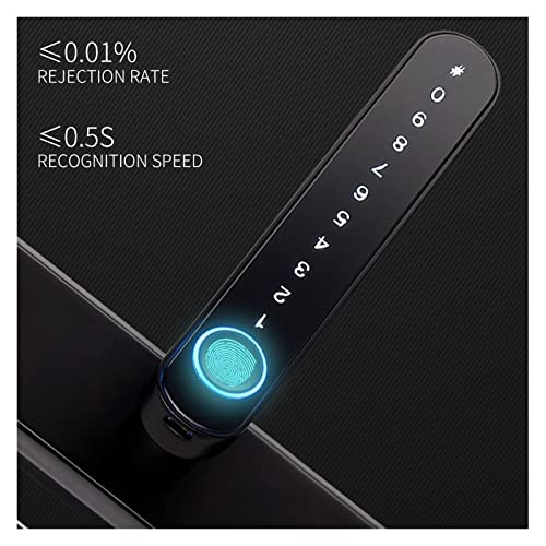 Serrure intelligente de porte d'entrée avec empreinte et code Tuya - 7