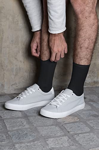 48 Pack of Qraftsy Men Solid Plain Dress Socks - Bulk Wholesale Lot2