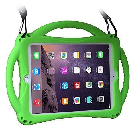 TopEsct iPad 7th Funda Niños Shock Proof Material Silicona Lightweight Kids Protector Cover Case con Manija para iPad 7th Gen. 10.2 (2019) / iPad Air3/iPad Pro 10.5 (iPad 9.7, Groen)