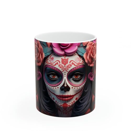 Jm-Déco Mug Tête de Mort - Tête Mexicaine - Tasse Original - Motif 10