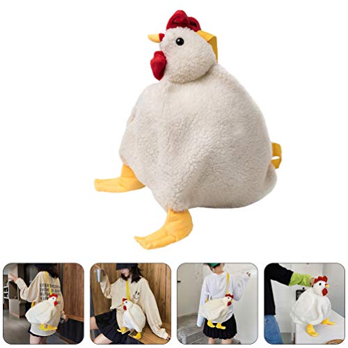 KESYOO Bolsa de Ombro de Pelúcia de Desenho Animado Bolsa Crossbody de Frango para Meninas Crianças