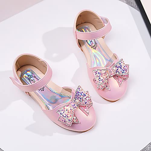 Girls Baby Princess Shoes Star Sequin Rhinestone Bow Sandals Dancing Shoes Infant Pearl Bling Shoes Single Girls Shoes3