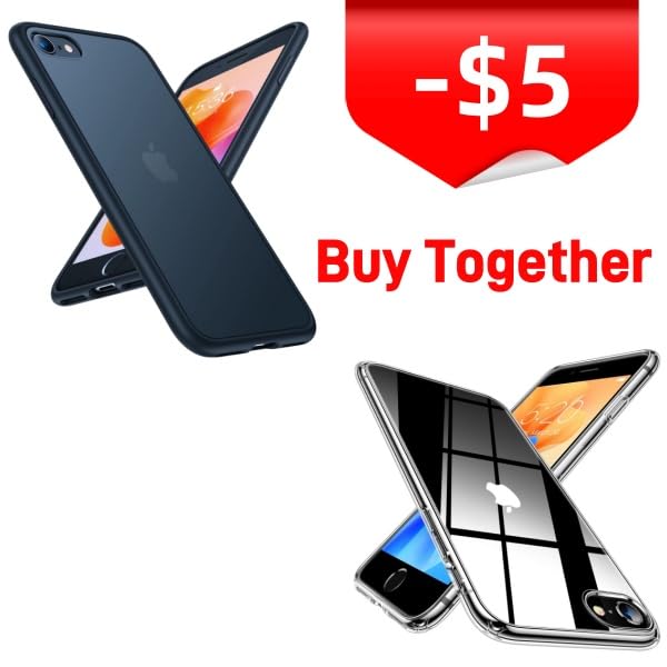 TORRAS Shockproof Black&Clear SE Case