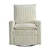 Oxford Baby Uptown Upholstered Swivel Glider and Recliner Nursery Chair - Corduroy, Pearl White