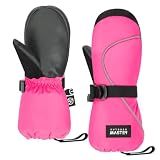 OutdoorMaster Guanti da sci per bambini, per sci, snowboard, ragazzi e ragazze