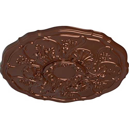Image of Ekena Millwork CM22CNCPS Cornelia Ceiling Medallion, Copper Penny