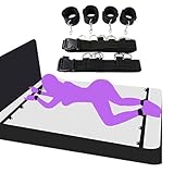 Bed Restraint Kit for Couples Under King Bed Tie Up Set Women Wrist and Ankle Restraints for Queen Sized Bed Sex Handcuffs Blindfold and Hand Ties for Bedroom Sex Bed Straps for Adult Play Sweater