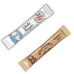 200x Sugar Sachets – 100 White (Silver Spoon) & 100 Brown (Billington’s) Sugar Sticks | Individually Wrapped | Perfect for Home, Office, Camping & Travel | Espresso Yourself Bundle