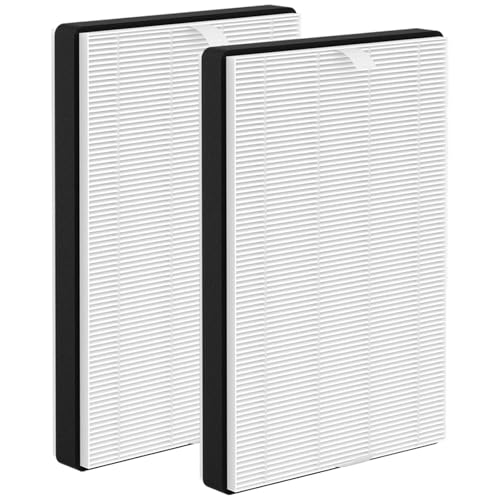 2 Pack F2 A2 True HEPA Replacement Filter Compatible with 3M Filtrete Room Purifier Models FAP-C02WA-G2 FAP-C03BA-G2 FAP-T03BA-G2 FAP-SCO2N FAP-CO2-A2 FAP-CO3-A2 FAP-TO3-A2