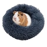 Yinprwi Guinea Pig Beds Hamster Beds Small Pet Cage Accessories Burrowing Pet Bed Thickened and Warm Winter Guinea Pig Beds for Hedgehog, Chinchilla and Small Animals (Gray)