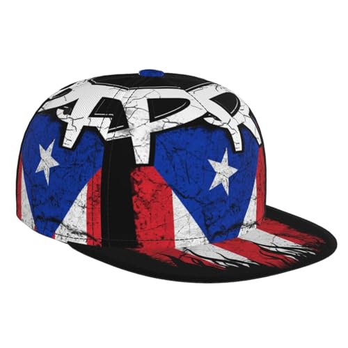 SEROLIS Puerto Rico Flag Baseball Cap - Lightweight Snapback Hat for Running Traveling Outdoor Activities