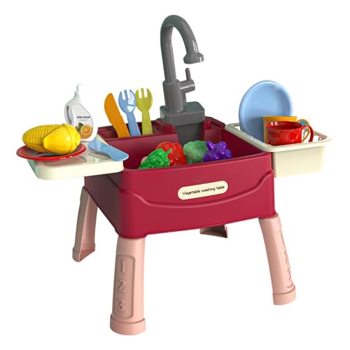 Évier de jeu avec eau courante et robinet automatique pour apprendre en s'amusant