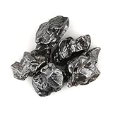 ColouredRocks Wholesale Bulk 5pcs Natural Meteorite Asteroid Comet Fragment Fusion Crust Crystals, Raw Stones, Rough Gemstones, Jewelry Making Supply, Cutting, DIY, Crafts (6-10mm size)
