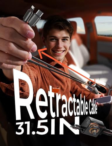 Lisen 2E7130 Retractable Car Charger [69W Usb C Car Charger Adapter] Iphone 16 Car Charger Fast Charging thumb #2