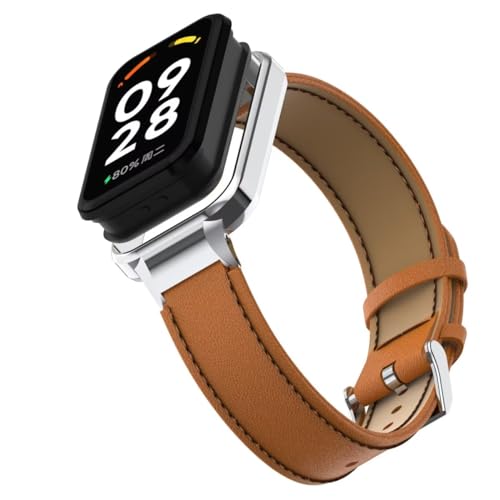 T-BLUER Pulseira de substituição de couro compatível com Xiaomi Redmi Band 2, acessórios de substitu