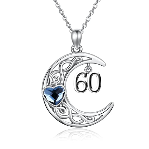 Collier lune celtique TwoAnts en argent sterling 925, bijou raffiné