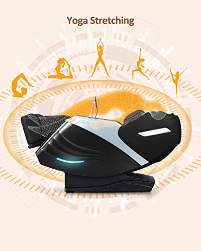Relx Massage Chair Full Body Zero Gravity Sl-Track Shiatsu Massage Chair, 12 Modes, Built-In Heat Therapy System, Airbag Massage, With Yoga Stretch, Foot Massage, Ai Control And Lcd Screen（Black） #TOP4