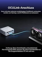 MINIS FORUM X1-Lite 255 Mini PC mit AMD Ryzen 7 255 (8C/16T), 32GB DDR5-RAM 1TB M.2 SSD, HDMI 2.1/DP 1.4/USB 4.0 4K-Videoausgang, 2,5G LAN, Wife 6e, Bluetooth 5.2 und AMD Radeon 780M Grafikkarte – Ansicht 8