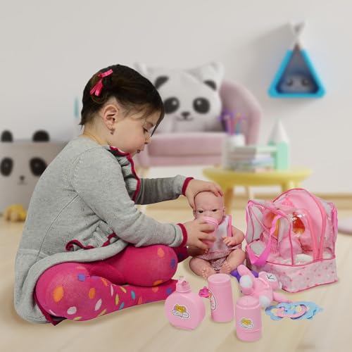 The New York Doll Collection Baby Doll Feeding & Caring Accessory Set in Zippered Carrying Case