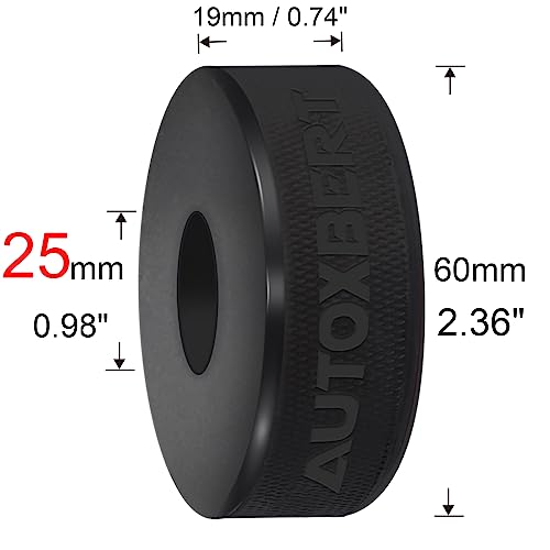 Hydraulic Bottle Jack Slotted Adapter Pad Rubber Protection 25mm Hole On Bottom Support Block Car Lift Tool for Most 3-4 Ton Bottle Jacks Jacking Points Universal Repair - Thumbnail 3