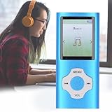 MP3 MP4 Player with Bluetooth 5.0, Portable HiFi Lossless Sound Music Player with Speaker, Video Music Player with Electronic Book Voice Record, Supports Up to 128GB TF Card (Blue) - Image 7
