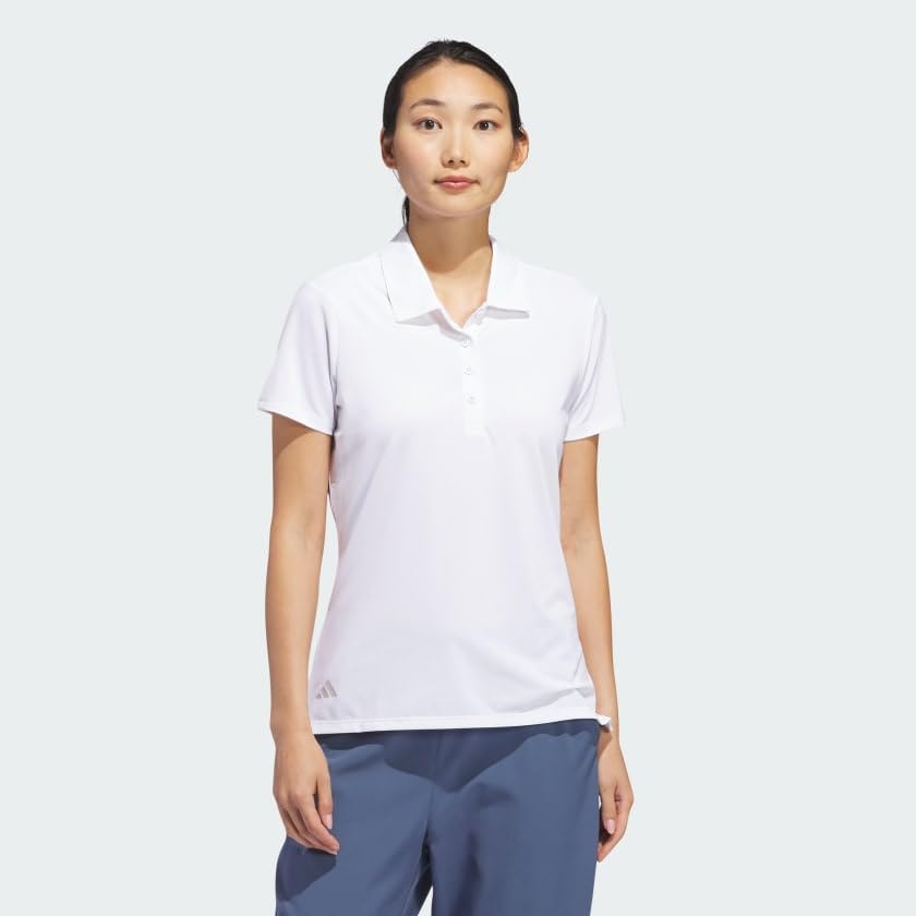 Adidas Womens Ultimate365 Solid Polo Shirt - Image 2