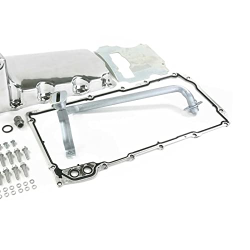 A-Team Performance - Rear Sump Retrofit Oil Drain Pan - Compatible With Lsx Lightweight Cast Aluminum Polished #TOP7