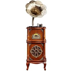 Gramophone Tourne-disque rétro pour enregistrements 33/45 tr/min Compatible 18/25/30 cm, compatible lecteur CD Bluetooth sans fil U - Les Beatles, Paul McCartney, John Lennon, RIngo Starr, George Harrison