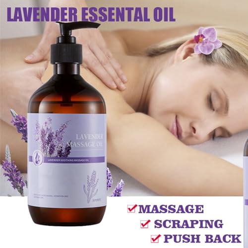 Massage Oil for Relaxing, Warming, Joint Pain Sensual Massage Oil Lavender Massage Oils for Massage Therapy Moisturizing Massage Oil for Men and Women (Lavender Flavor) - Image 4