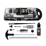 GRITR Sectional Rod Gun Cleaning Kit for All Guns - Gun Cleaning Supplies with Brushes, Patches & FP-10 Lubricant Elite CLP - Caliber-Specific for 12GA Shotguns