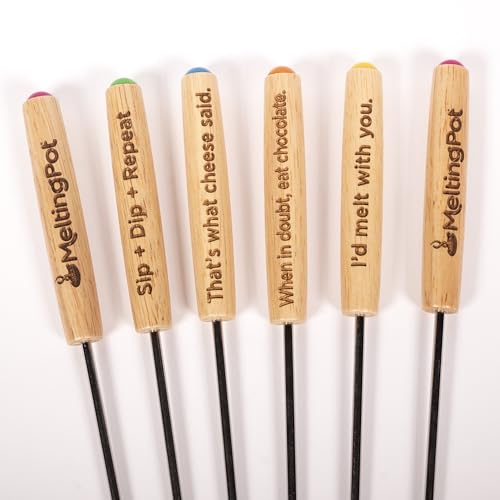 image for The Melting Pot Melting Pot Clever & Cheesy Fondue Forks, Stainless St