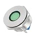 New Lon0167 J25-170P DC12V Featured 25mm Thread Dia reliable efficacy Metal Shell Flat Head Green LED Signal Indicator Light(id:a48 23 dc a96)