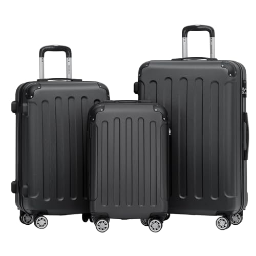 BEIBYE 2045 Zwillingsrollen 3tlg. Reisekoffer Koffer Kofferset Trolleys Hartschale in 20 Farben...