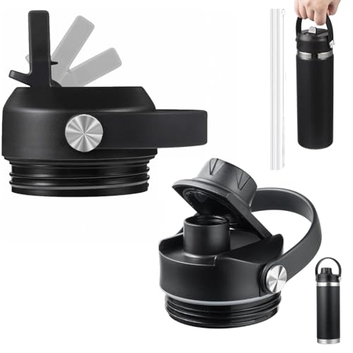 Straw Lid and Spout Lid Replacement Set for Yeti Rambler Bottles