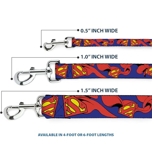 Laisse pour chien Superman Shield nylon résistant imprimé pop culture - 4