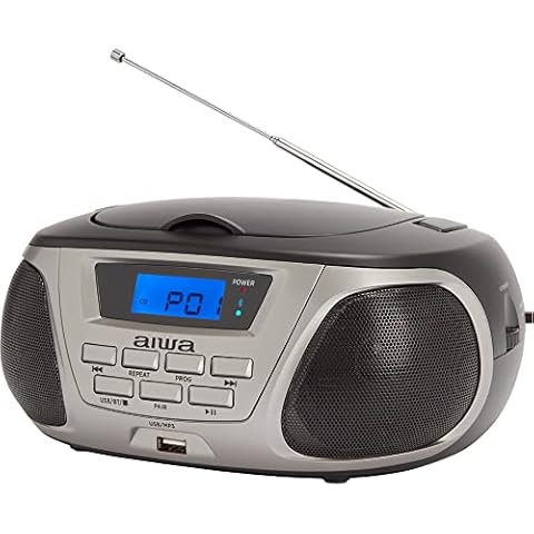 Aiwa BBTU-300TN Reproductor de CD Portátil con Bluetooth y USB Cover