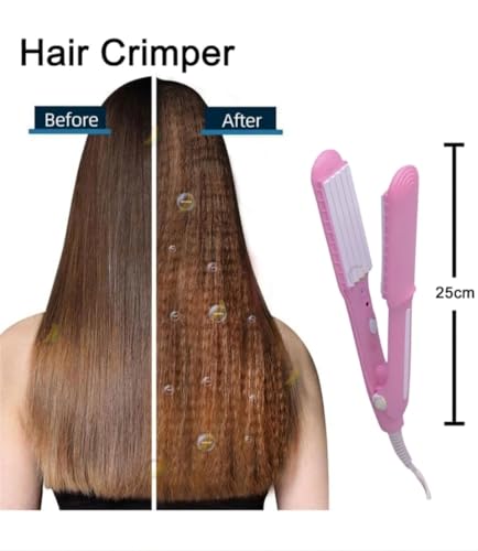 Image of I NOVA AT-8006A Women's MINI hair Crimper Styler Machine Best Hair Styler (Blue)
