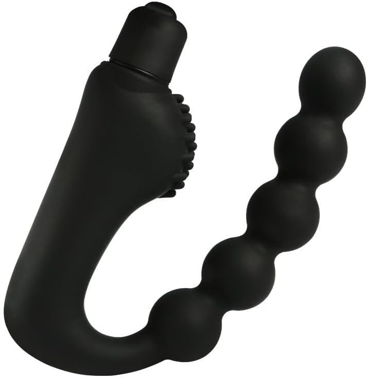 Vibrating Anal Beads Butt Plug with Bullet G-Spot 10-Mode Prostate Massager Masturbator Female Male Adult Sex Toys for Men Women Couples