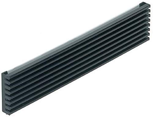 Rejilla Aireación, 8 Lamas Negro