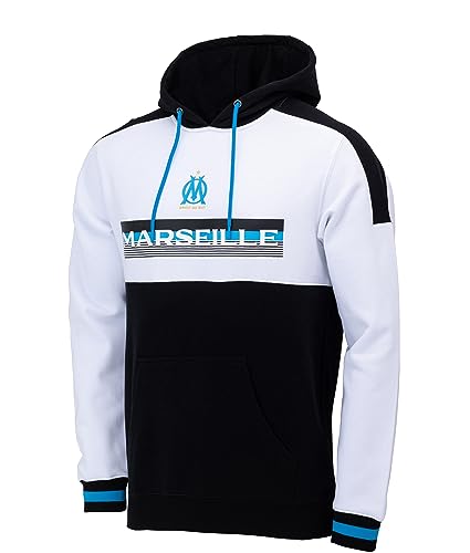 OLYMPIQUE DE MARSEILLE Sweat Capuche Fan Om - Collection Officielle Taille Enfant 8 Ans