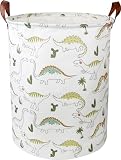 Picture of NTAOHAMPER Dinosaur Laundry Hamper, laundry Basket, Waterproof Storage Bin for Bedroom, Clothes Organizer Basket, Room Decor(Light Dinosaur)