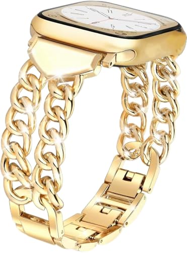 Bracelet pour Apple Watch Ultra 2 et 10 en maille dorée idéal pour le bureau