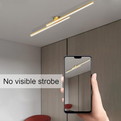Plafonnier LED minimaliste design linéaire structure haut de gamme 90cm - 7